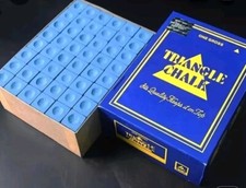 4 Pieces, Triangle Chalk,  Pool/Snooker/Billards, Blue, Oil Base, High Quality