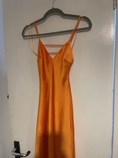 Brandnew zara orange satin
