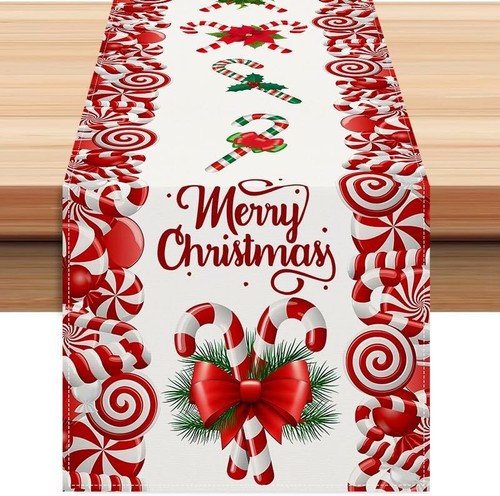 Christmas linen red and white - christmas,