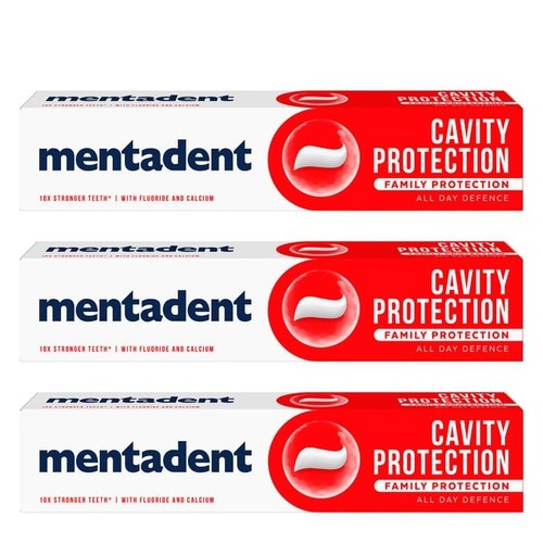 75ml mentadent protect - x3,