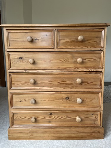 Vintage solid pine chest - solid, of