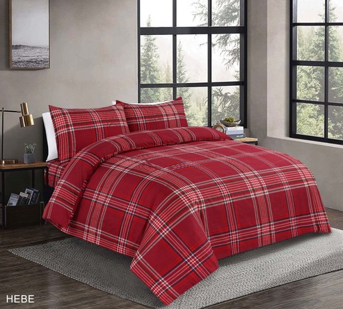 Tartan check duvet cover - cover, set