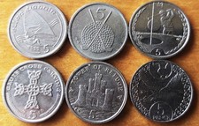 Isle of Man- lot of 6 x 5p
