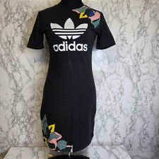 Adidas Originals x HER Studio London Tee Dress – Women’s UK 14 – Black - Floral 