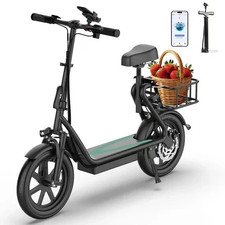 AOVOPRO ESBS 500W 14"Commuter Electric Scooter with seat Up to 25 Miles 20km/h