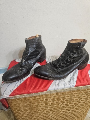 1910s stetson button - button, boots