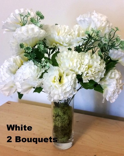 Artificial carnation bouquet - artificial,