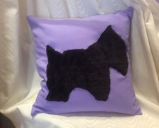 cushion cover with Scottie dog