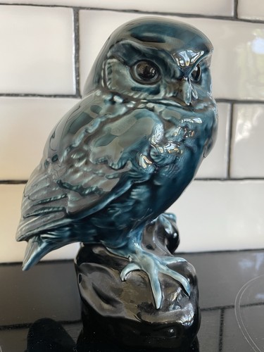 Poole pottery blue owl - pottery,