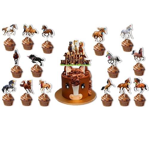 Horse racing cake - horse,