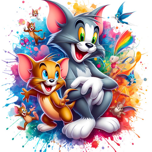 Tom jerry dtf - heat, transfer