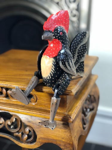 Wooden chicken shelf - wooden,