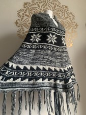 Aztec Poncho Jumper tassel