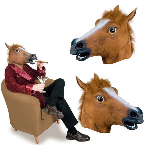 Adult horse head - head, bizarre