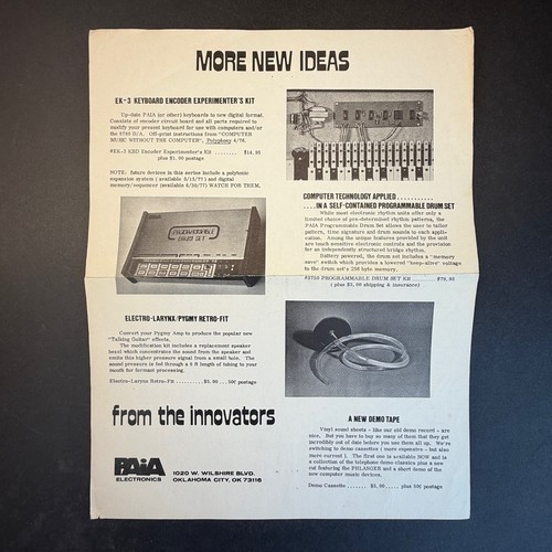 Vintage paia electronics inc - paia,