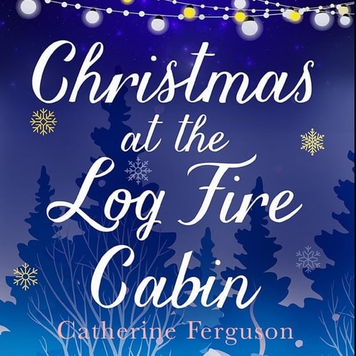 Christmas the log fire - at,