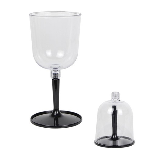 Portable folding wine - folding, glass