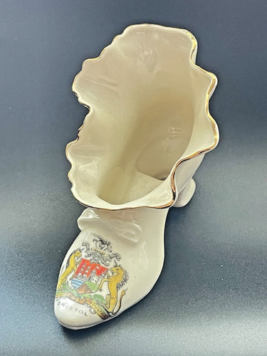 Crested china shoe boot - china,