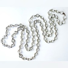 Vintage Art Deco Paste Rivière Ultra-Long Prong-Set Sautoir Necklace 1920s-1930s