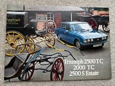 Triumph 2500TC, 2000TC & 2500S Estate sales brochure