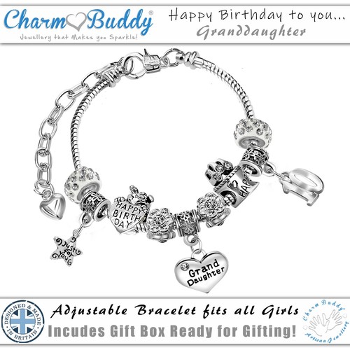 Granddaughter birthday charm - birthday,