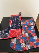 2 Vintage Quilted Christmas