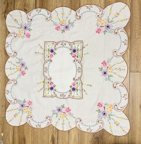 Vtg 1950s hand embroidered - vtg,