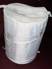 Pop Up Laundry Basket Hamper Bin Storage White New