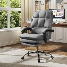 Ergonomic Gray Office Chair PU