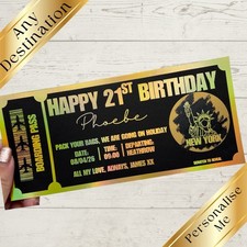 Personalised boarding pass - pass,
