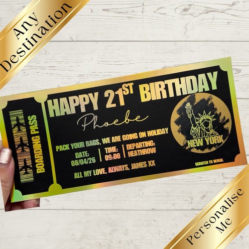 Personalised boarding pass - personalised,