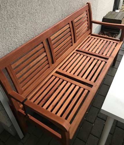 Large wooden garden bench - large,