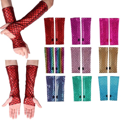 Womens mermaid gloves shimmery - womens,