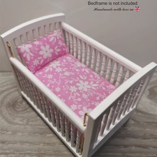 Dolls House Cot Bedding Set