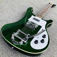 Rare 6 Strings Green Flame