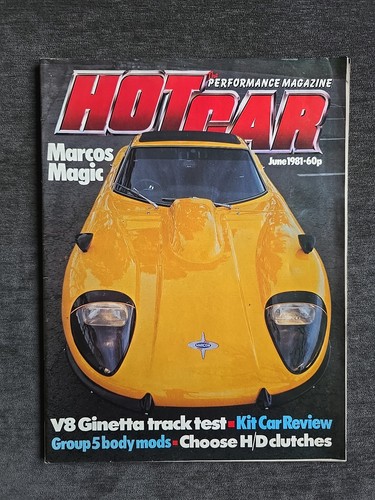 Hot car magazine - car, 1981