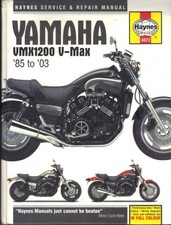YAMAHA V-MAX,VMAX,VMX1200,VMX-12 HAYNES MANUAL 1985-2003 "HARDBACK"