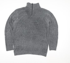Next Men’s Grey 1/4 Zip Knit