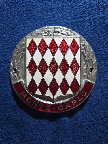 Vintage monte carlo car badge - carlo,