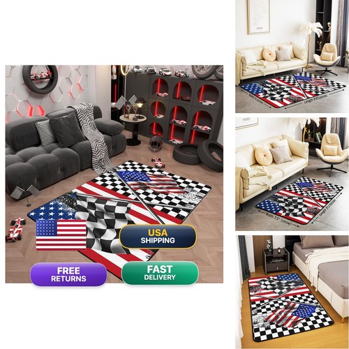 Castle fairy american flag rug - american,