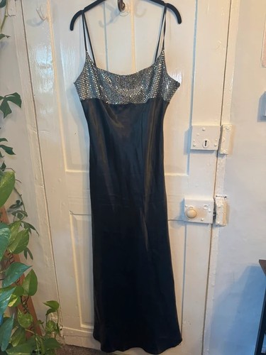Select black satin - select, slip