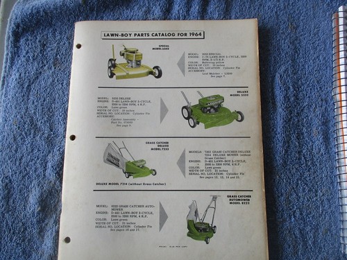Original lawn boy 1964 parts - original,