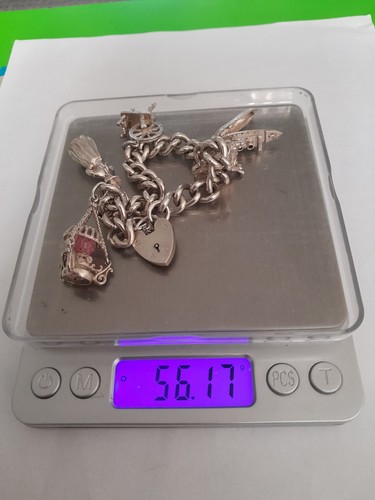 Vintage silver charm - vintage, bracelet