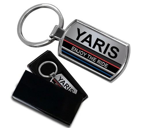 Yaris keyring metal key - keyring,