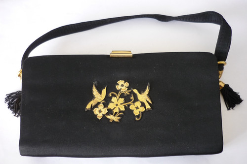 Vintage 1940 minaudiere bird - vintage,