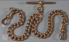 9ct Gold Antique Albert Double