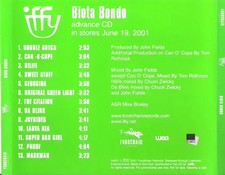 Iffy Biota Bondo CD & DVD 2001