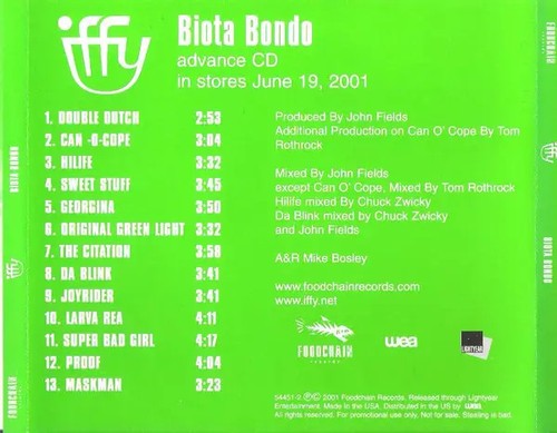 Iffy biota bondo - &, dvd