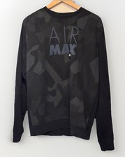 Nike Air Max Sweatshirt Jumper Black Camo Print Size L Mens Nike Tech