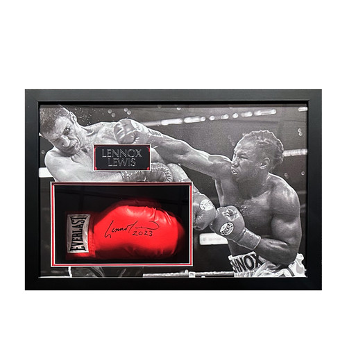 Lennox lewis signed glove - lennox,
